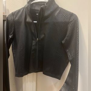 NovaSport Black Croc Zip Up